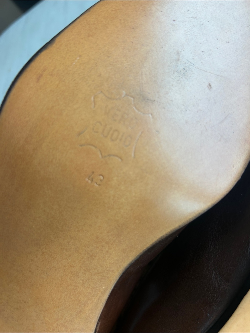 Vintage McQueen Made in Italy Classic Women’s Brown Leather Heels Loafers - Picture 8 of 8